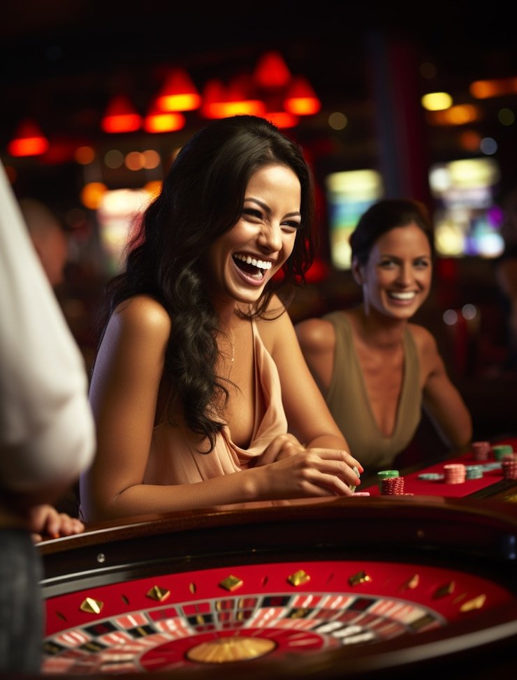 Antarmuka Auto Roulette di aplikasi mobile spin online dengan roda roulette HD