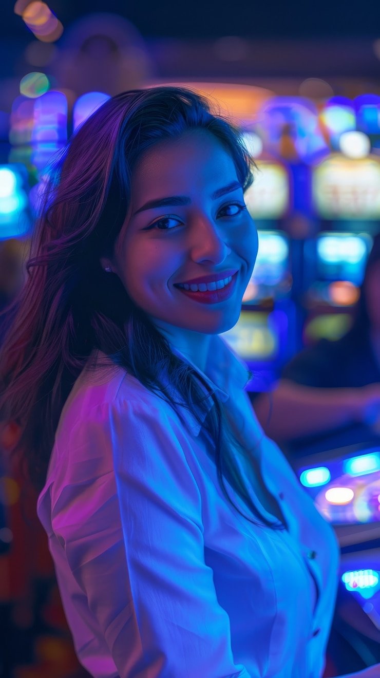 Antarmuka aplikasi mobile spin online dengan menu permainan